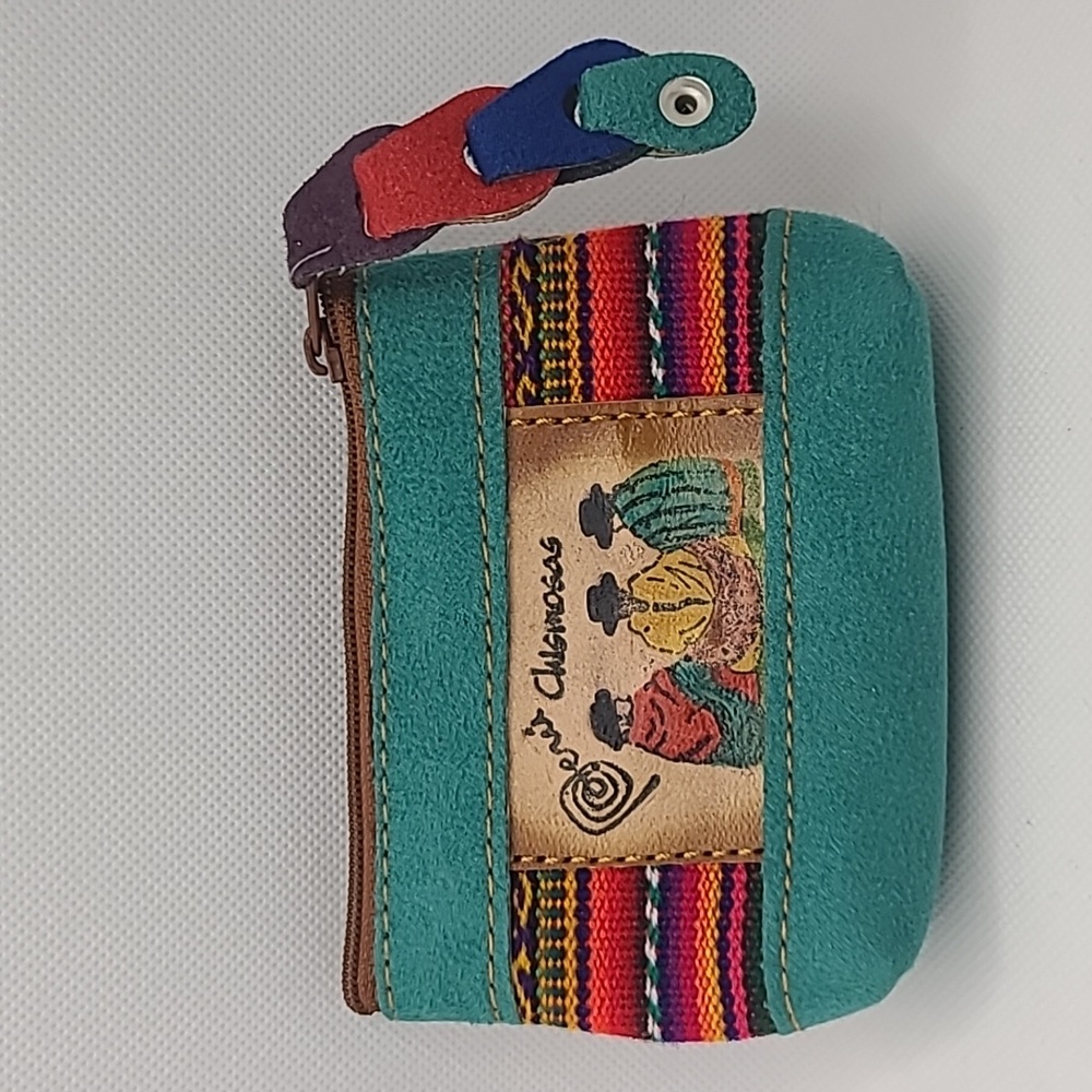 Artisanal Peruvian small cash & change purse NWOT